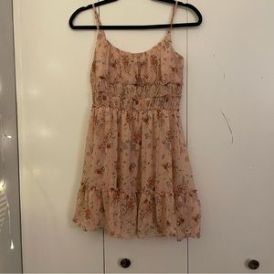 Floral Pink Dress (Small)